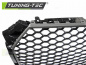 Preview: Upgrade Sportgrill / Kühlergrill für Audi A4 B9 (8W) 15-19 matt silber in Wabendesign