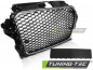 Preview: Upgrade Sportgrill / Kühlergrill für Audi A3 8V 12-16 Hochglanz schwarz/chrom in Wabendesign