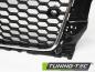 Preview: Upgrade Sportgrill / Kühlergrill für Audi A3 8V 12-16 Hochglanz schwarz/chrom in Wabendesign