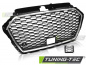 Preview: Upgrade Sportgrill / Kühlergrill für Audi A3 8V Facelift 17+  Hochglanz schwarz/chrom in Wabendesign