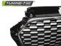 Preview: Upgrade Sportgrill / Kühlergrill für Audi A3 8V Facelift 17+  Hochglanz schwarz/chrom in Wabendesign