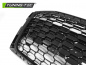 Mobile Preview: Upgrade Sportgrill / Kühlergrill für Audi A5 Coupe Cabrio Sportback (F53, F57, F5A) 2016+ hochglanz schwarz in Wabendesign