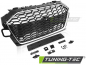 Preview: Upgrade Sportgrill / Kühlergrill für Audi A4 B9 (8W) ab 2019 (Facelift) chrom/Hochglanz schwarz in Wabendesign mit PDC