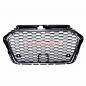 Preview: Upgrade Sportgrill / Kühlergrill für Audi A3 8V Facelift 16-20 Hochglanz Schwarz / Chrom in Wabendesign