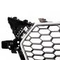 Preview: Upgrade "Plus" Sportgrill / Kühlergrill für Audi TT 8S Coupe/Cabrio/Roadster 14-18 Silber / Hochglanz Schwarz in Wabendesign