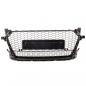 Preview: Upgrade "Plus" Sportgrill / Kühlergrill für Audi TT 8S Coupe/Cabrio/Roadster 14-18 Hochglanz Schwarz in Wabendesign
