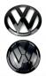 Preview: Upgrade Design Original VW Logo / Emblem Set (vorn+Hinten) für Volkswagen T6 15-19 und T6.1 ab 2019 Hochglanz schwarz