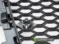 Preview: Upgrade Sportgrill / Kühlergrill für Audi A3 8P Facelift 08-12 Hochglanz schwarz in Wabendesign mit PDC