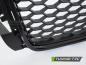 Preview: Upgrade Sportgrill / Kühlergrill für Audi A3 8P Facelift 08-12 Hochglanz schwarz in Wabendesign mit PDC
