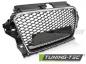 Preview: Upgrade Sportgrill / Kühlergrill für Audi A3 8V 12-16 Hochglanz schwarz in Wabendesign