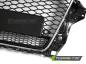 Preview: Upgrade Sportgrill / Kühlergrill für Audi A3 8V 12-16 Hochglanz schwarz in Wabendesign