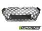Preview: Upgrade Sportgrill / Kühlergrill passend für Audi A5 F5 16-18 Silber Schwarz in Wabendesign