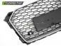Preview: Upgrade Sportgrill / Kühlergrill passend für Audi A5 F5 16-18 Silber Schwarz in Wabendesign