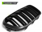 Mobile Preview: Upgrade Sportgrill Nieren für BMW 1er F20/F21 Facelift 15-18 matt schwarz in Doppelsteg Design