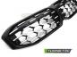 Preview: Upgrade Wabenoptik Sportgrill Nieren für BMW 3er G20/G21 LCI 22+ Hochglanz schwarz / Silber