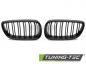 Preview: Upgrade Doppelsteg Design Sportgrill Nieren für BMW 3er E92/E93 Coupe/Cabrio 07-10 matt schwarz