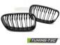 Preview: Upgrade Sportgrill / Kühlergrill Nieren für BMW 1er F20/F21 11-14 Hochglanz schwarz in Doppelsteg Design
