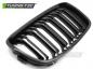 Preview: Upgrade Sportgrill / Kühlergrill Nieren für BMW 1er F20/F21 11-14 Hochglanz schwarz in Doppelsteg Design