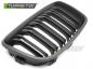 Preview: Upgrade Sportgrill / Kühlergrill Nieren für BMW 1er F20/F21 11-14 schwarz matt in Doppelsteg Design