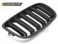 Preview: Upgrade Doppelsteg Design Sportgrill Nieren für BMW X5 E70 / X6 E71 08-14 Matt schwarz