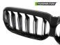 Preview: Upgrade Doppelsteg-Design Sportgrill / Frontgrill Nieren für BMW 6er G32 LCI Gran Turismo (GT) 20-23 Hochglanz schwarz