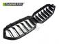 Preview: Upgrade Doppelsteg-Design Sportgrill / Frontgrill Nieren für BMW 6er G32 LCI Gran Turismo (GT) 20-23 Hochglanz schwarz
