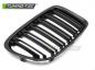 Preview: Upgrade Doppelsteg Design Sportgrill / Frontgrill Nieren für BMW X1 E84 09-12 Hochglanz schwarz