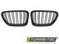 Preview: Upgrade Doppelsteg Design Sportgrill / Frontgrill Nieren für BMW X1 E84 09-12 Matt schwarz