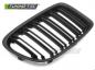 Preview: Upgrade Doppelsteg Design Sportgrill / Frontgrill Nieren für BMW X1 E84 09-12 Matt schwarz