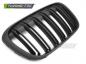 Preview: Upgrade Doppelsteg Design Sportgrill / Frontgrill Nieren für BMW X1 F48 15-20 Matt schwarz