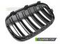 Preview: Upgrade Doppelsteg Design Sportgrill / Frontgrill Nieren für BMW X1 F48 15-20 Matt schwarz