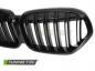 Preview: Upgrade Doppelsteg Design Sportgrill / Frontgrill Nieren für BMW X1 F48 LCI 20-22 Hochglanz schwarz