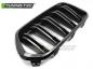 Preview: Upgrade Doppelsteg Design Sportgrill / Frontgrill Nieren für BMW X2 F39 18-23 Hochglanz schwarz