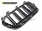 Preview: Upgrade Doppelsteg Design Sportgrill / Frontgrill Nieren für BMW X2 F39 18-23 Matt schwarz