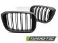 Preview: Upgrade Doppelsteg Design Sportgrill / Frontgrill Nieren für BMW X3 G01 / X4 G02 17-21 Matt schwarz