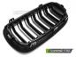Preview: Upgrade Doppelsteg Design Sportgrill Nieren für BMW X5 F15 / X6 F16 14-19 Hochglanz schwarz