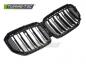 Preview: Upgrade Doppelsteg Design Sportgrill Nieren für BMW X5 G05 LCI 23+ Hochglanz schwarz