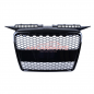 Preview: Upgrade Sportgrill / Kühlergrill für Audi A3 8P 04-08 Hochglanz Schwarz in Wabendesign
