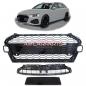 Preview: Upgrade Sportgrill / Kühlergrill für Audi A4 B9 8W Facelift 20-24 Hochglanz Schwarz in Wabendesign