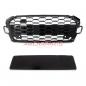 Preview: Upgrade Sportgrill / Kühlergrill für Audi A5 F5 Facelift 20-24 Hochglanz Schwarz in Wabendesign
