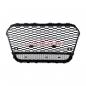 Preview: Upgrade "Plus" Sportgrill / Kühlergrill für Audi A6 C7 4G 11-14 Hochglanz Schwarz / Matt Silber / Chrom in Wabendesign
