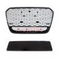 Preview: Upgrade "Plus" Sportgrill / Kühlergrill für Audi A6 C7 4G Facelift 15-18 Hochglanz Schwarz in Wabendesign