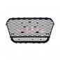 Preview: Upgrade "Plus" Sportgrill / Kühlergrill für Audi A6 C7 4G Facelift 15-18 Hochglanz Schwarz in Wabendesign