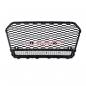 Preview: Upgrade "Plus" Sportgrill / Kühlergrill für Audi A6 C7 4G Facelift 15-18 Hochglanz Schwarz / Chrom in Wabendesign