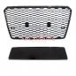 Preview: Upgrade Sportgrill / Kühlergrill für Audi A7 4G 10-14 Hochglanz Schwarz in Wabendesign