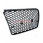 Preview: Upgrade Sportgrill / Kühlergrill für Audi A7 4G 10-14 Hochglanz Schwarz in Wabendesign