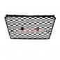 Preview: Upgrade Sportgrill / Kühlergrill für Audi A7 4G 10-14 Hochglanz Schwarz / Chrom in Wabendesign