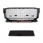 Preview: Upgrade "Plus" Sportgrill / Kühlergrill für Audi Q2 GA Vor-Facelift 16-20 Hochglanz Schwarz in Wabendesign