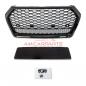 Preview: Upgrade "Plus" Sportgrill / Kühlergrill für Audi Q5 FY 17-20 Hochglanz Schwarz in Wabendesign