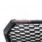 Preview: Upgrade "Plus" Sportgrill / Kühlergrill für Audi Q5 FY 17-20 Hochglanz Schwarz in Wabendesign
